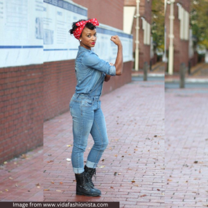 last minute DIY Halloween Costumes - rosie the riveter