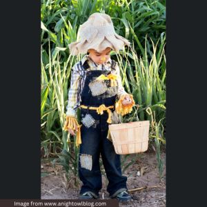 last minute DIY Halloween costume - scarecrow