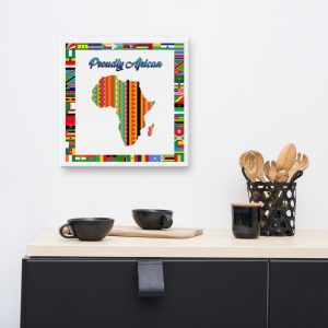 Proudly African with African Flags Canvas